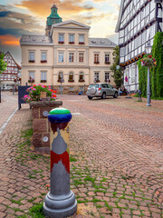 Bad Wildunge, Hessen, Altstadt mit Rathaus