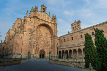 Fototapeta na wymiar San Esteban Convent Plateresque Facade - Salamanca, Spain