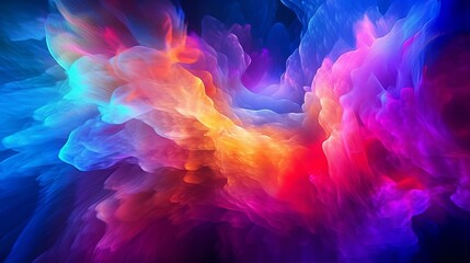 Obraz premium bright background with smoke Generative AI