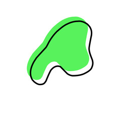 Amoeba organic blob shape