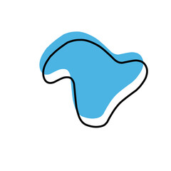 Amoeba organic blob shape