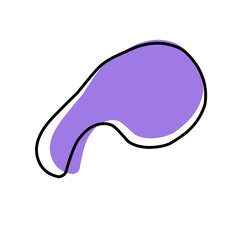 Amoeba organic blob shape