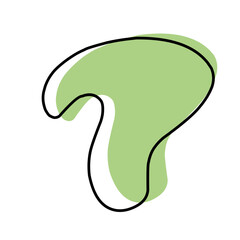 Amoeba organic blob shape