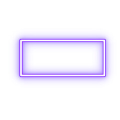 colored light effect neon square border