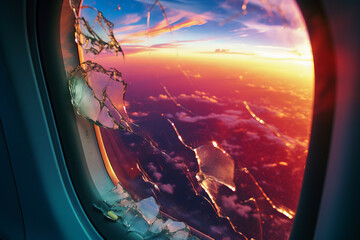 Scary Flight - Broken Airplane Window