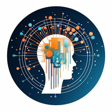 icon that is used on website of an analytics consulting company that specializes in artificial intelligence created with generative ai