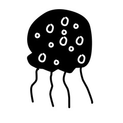 Sea animal silhouette 