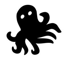 Sea animal silhouette 