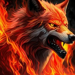 fire wolf