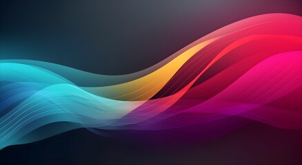 Add elegance and sophistication to your screen with a curved lines background - obrazy, fototapety, plakaty