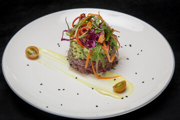 Exquisite dish, creative restaurant meal concept, fine dining food