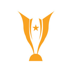 Fototapeta premium Trophy Logo, Winning Vector For Sports Tournament, Creative And Unique Illustration