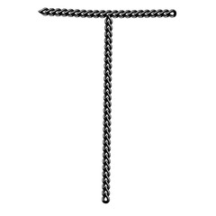 Alphabet letter T,set of screw