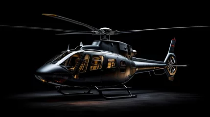 Foto auf Acrylglas Antireflex helicopter on the ground  © logoinspires