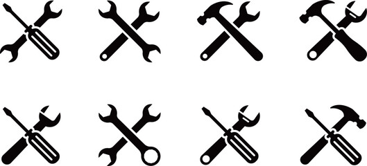 工具のマークのセット