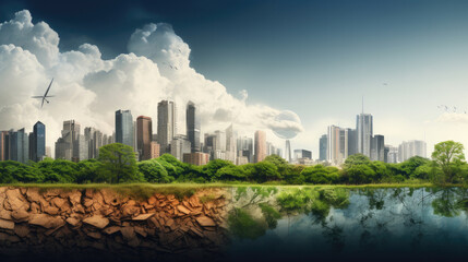 Climate change from drought to green growth