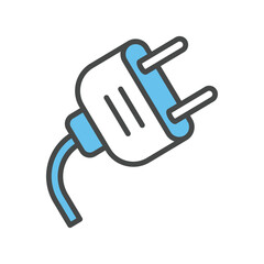 Fototapeta premium Electric plug icon vector on trendy design
