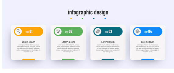 Modern design infographic 
template