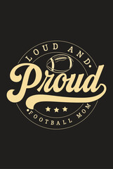 Fototapeta premium American-Football-Day T Shirt Design