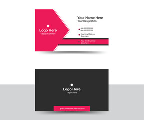 Creative and modern business card design template 