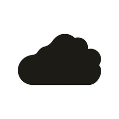black cloud single icon 