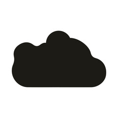 black cloud single icon 