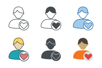 Customer Profile Icon symbol template for graphic and web design collection logo vector illustration