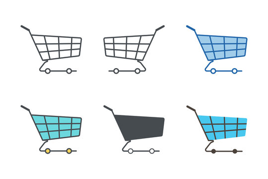 Shopping Cart Icon symbol template for graphic and web design collection logo vector illustration