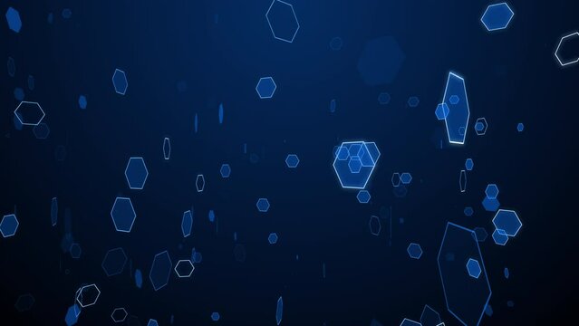 Particles hex event game trailer titles cinematic openers technology end credit background loop
