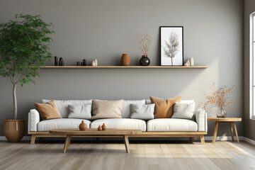  Contemporary Interior Design Background. Scandinavian Living Room