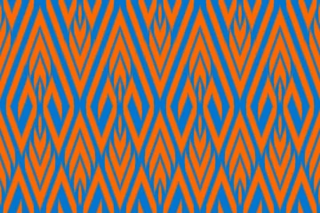 Acrylic prints Boho Style Ikat tribal Indian seamless pattern ethnic aztec fabric carpet mandala ornament native boho motif tribal textile geometric african american oriental traditional vector illustrations embroidery styles.