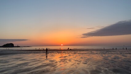Fototapeta premium sunset at the beach