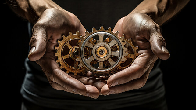  labor and its impact on society. Using symbols and metaphors, such as gears, tools, and hands, the artwork conveys the interconnectedness of labor and its role