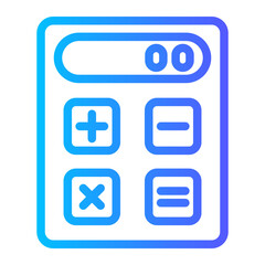 calculator gradient icon