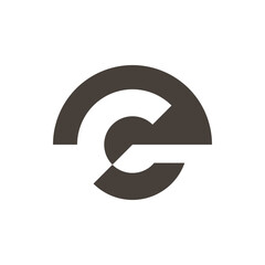 Monogram design vector logo. Monogram initial letter mark C logo design. Monogram design vector logo. Monogram initial letter mark C logo design simple C monogram