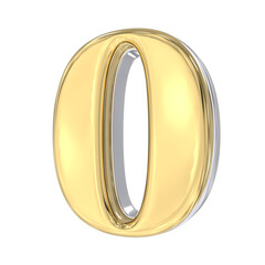 Anniversary Number 3D Gold 
