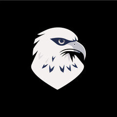 Minimalist vector of an eagle. Suitable for logo or tattoo.