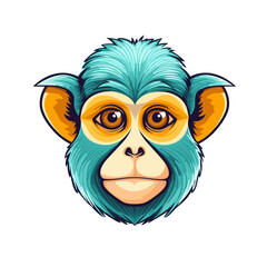 Vervet Monkey , TShirt Design , graphic design, Generative Ai
