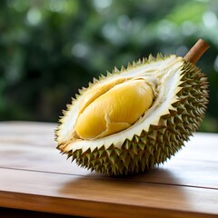 durian on a white background