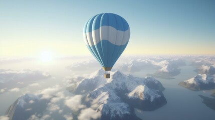 Fototapeta premium hot air balloon in the sky