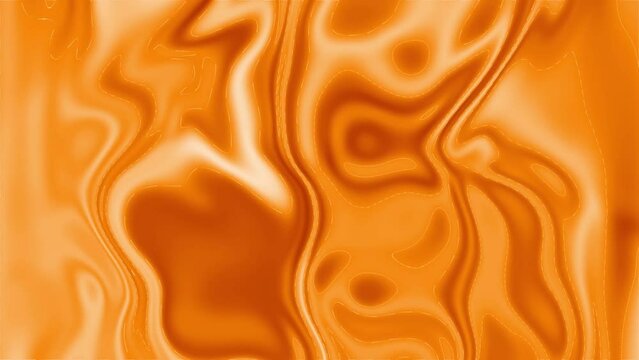 Abstract orange liquid wave animation. Liquid background 4k video moving animated.	
