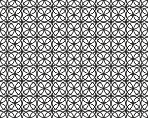 Seamless pattern with black circles on a white background	
