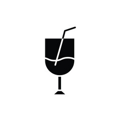 water glass icon. solid icon