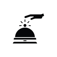 restaurant bell icon. solid icon