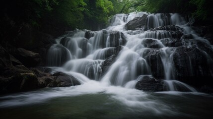 Fototapeta premium waterfall in the forest