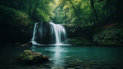 Fototapeta premium waterfall in the forest