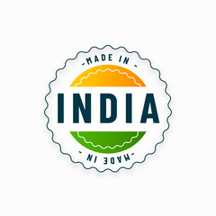 made in india circular sign background for business promotion