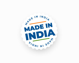 made in india sticker background boost your brand's credibility