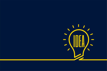 solution thinking idea concept with light bulb and text space