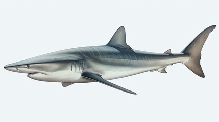 Obraz premium shark isolated on white background